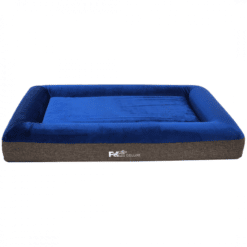 דלוקס מיטה אורתופדית לכלב בצבע כחול - פטקס